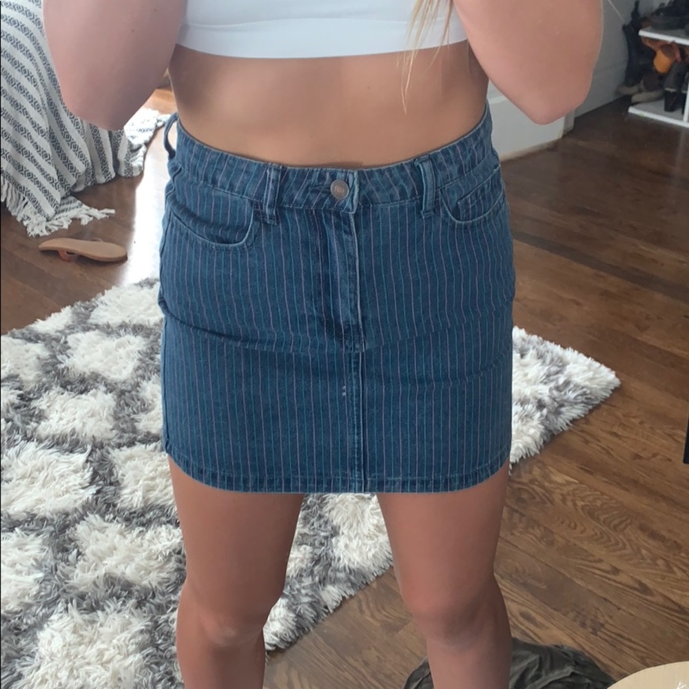 mini jean skirt
